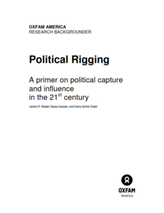 Screen shot of Political Rigging report, title page